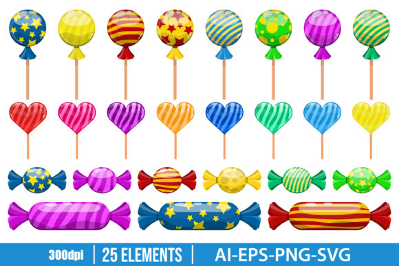 Download Sweet Candy Clipart Vector Design - Premium Resources