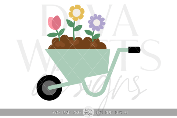 Download Contemporary Wheelbarrow Clipart SVG - Premium Resources